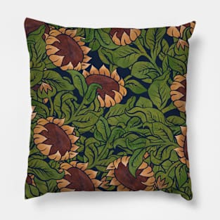 Vintage Sunflowers Pillow