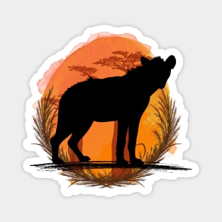 Hyena Silhouette - Savannah Magnet