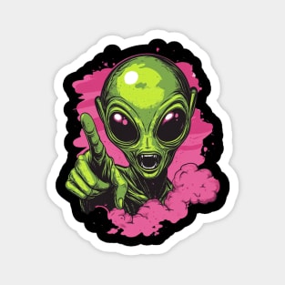 Cosmic Command: The Pointing Alien Magnet