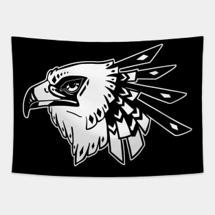 Secretary bird - blk/wht Tapestry