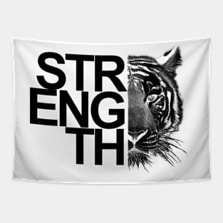 tiger strength motiv Tapestry