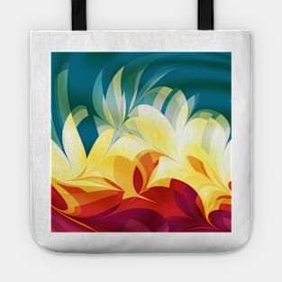 Abstract Flames Tote