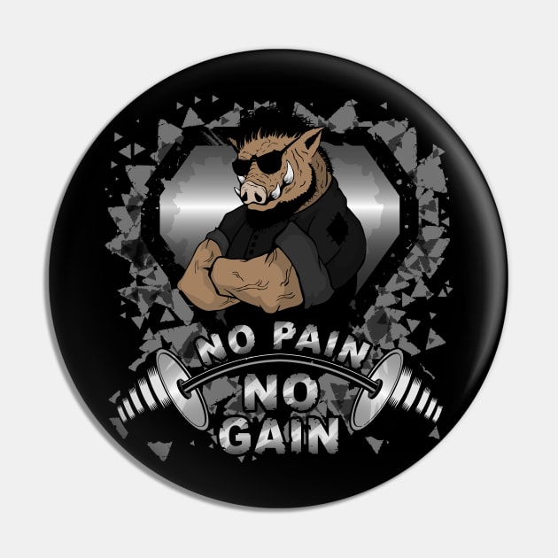 Print for athletes with wild boar Pin by MaksKovalchuk