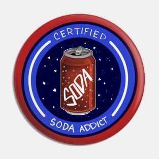 Certified Soda Addict Pin