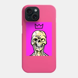 Skeletor King | Skeleton King | Apocalypse Art | Skull King | Pink Phone Case