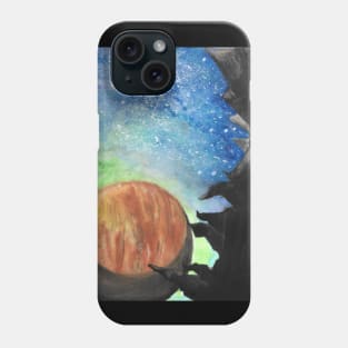 Watercolour space scene 20/10/23 Phone Case