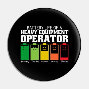 Battery Life Of A Heavy Equipment Pin