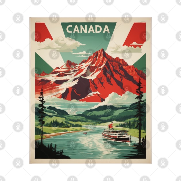 Canada Vintage Poster Tourism 2 by TravelersGems