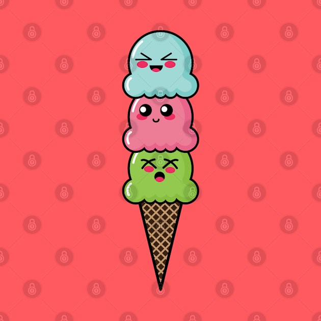 Cute Ice Cream Cone by lisanisafazrin