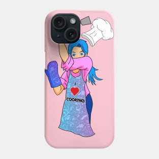 I Love Cooking Girl Phone Case