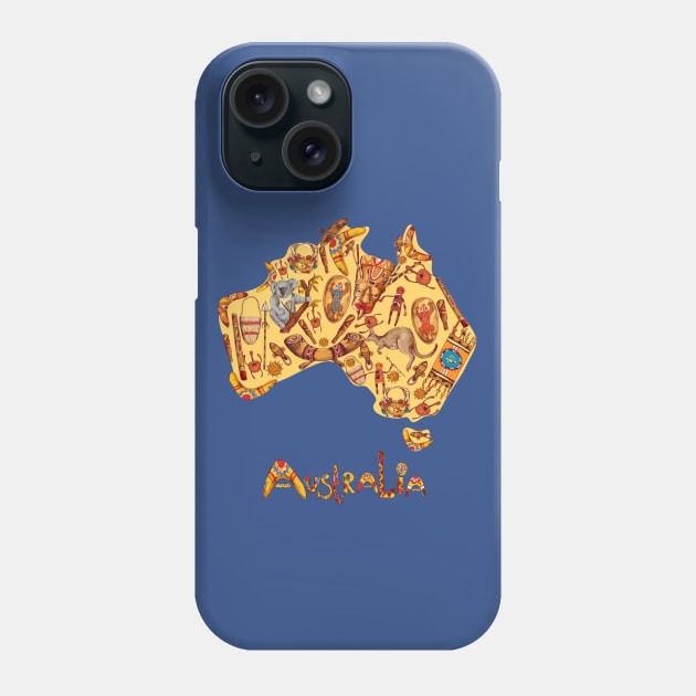 Australia Phone Case by Mako Design 