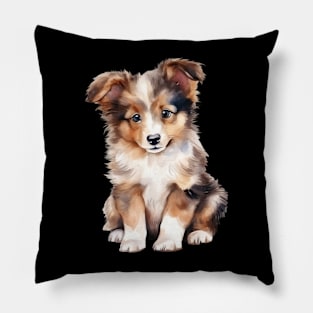 Puppy  Shetland Sheperd Pillow