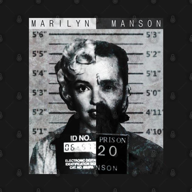 Marilyn/Manson Mugshot by ShootTheMessenger