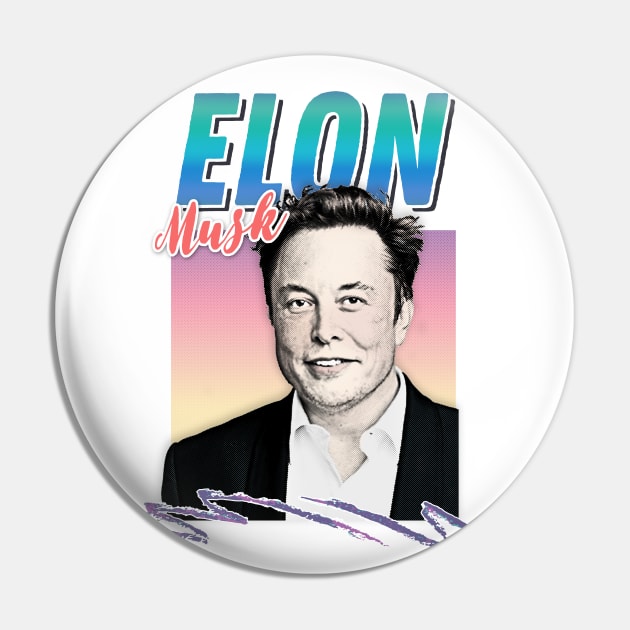 Elon Musk ∆†∆†∆ 90s Style Aesthetic Design Pin by DankFutura