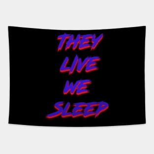 They Live (Blue) Tapestry