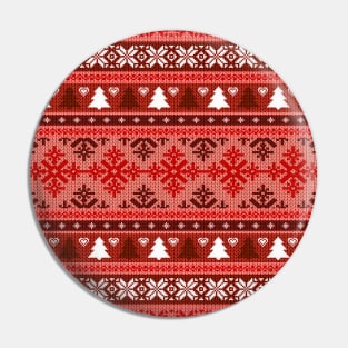 Christmas Sweater Knitted Pattern Pin