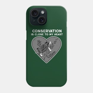 Spotted Turtle Conservation Heart Phone Case