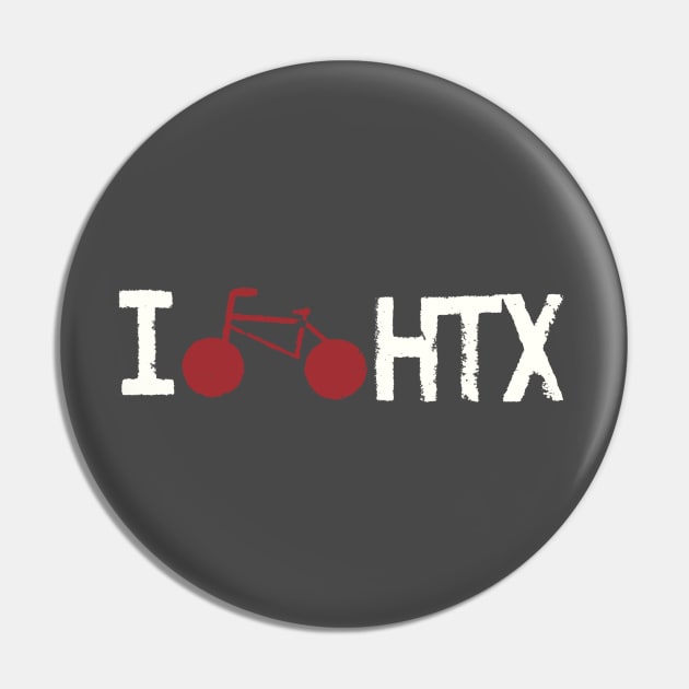 I Bike HTX Pin by adaminer