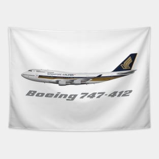 Singapore Airlines 747-412 Livery Tapestry