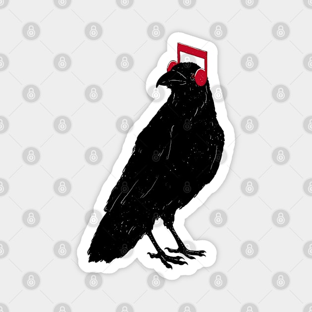 Music Crow Magnet by GoshWow®