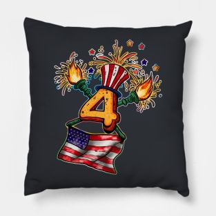 4th Of July Day Pillow