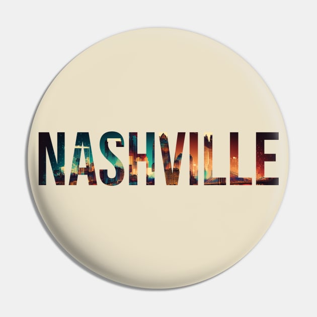 Nashville Skyline No. 1 Pin by coyote