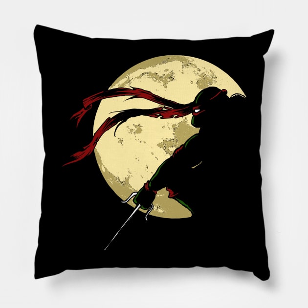 Moonlit Wrath Pillow by TwistMedia