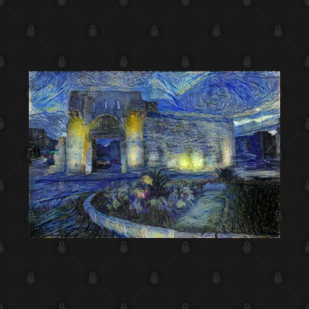 Bab Tuma of Damascus (Gate of Thomas) in Starrynight Style by Homsalgia