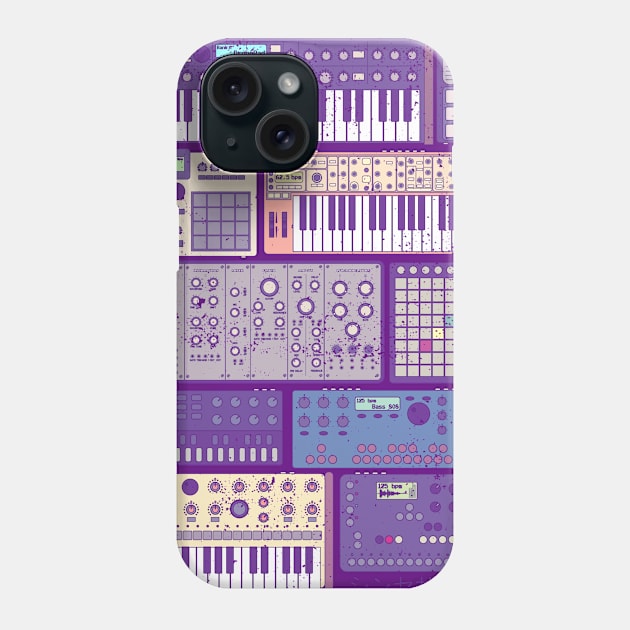 Synthesizers and Electronic Music Instruments Phone Case by Mewzeek_T