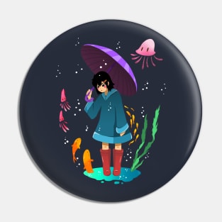 Rainy Day Pin