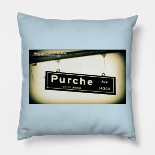 Purche Avenue, Gardena, California by Mistah Wilson Pillow