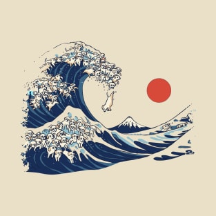 The Great Wave of Labrador Retriever T-Shirt