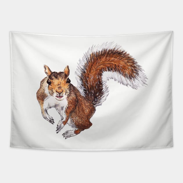 Squirrel Tapestry by Bridgetdav