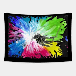 Rainbow Through The Darkness Tapestry