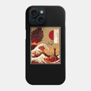 The Great Wave off Lava Phone Case