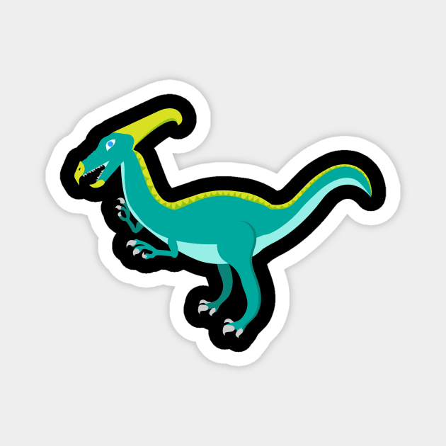 Parasaurolophus Magnet by riomarcos