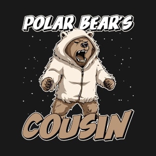 Polar Bear's Cousin - Grizzly Bear Christmas T-Shirt