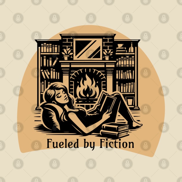 Fueled by Fiction Reading is Life by Frolic and Larks