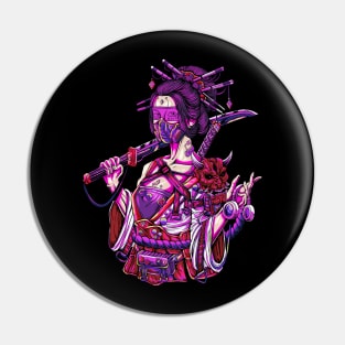 Geisha modern urban Pin