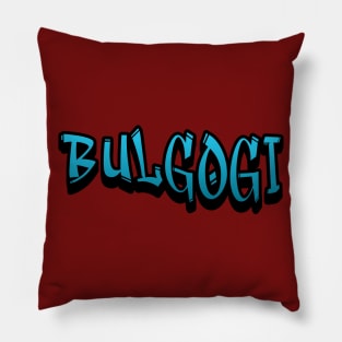 Bulgogi, korean bbq, Korean food, k-food, asian food, bulgogi design Pillow