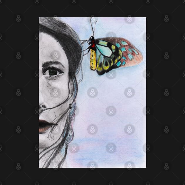 Girl with Butterfly by teenamarie23art