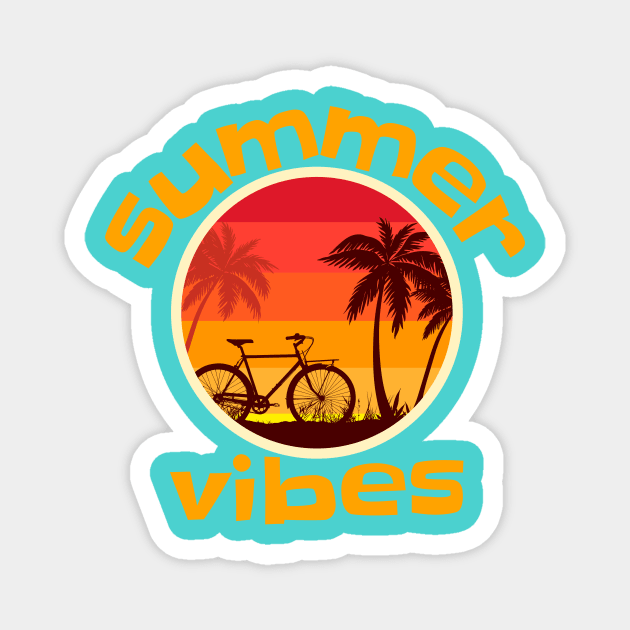 Summer Vibes Magnet by MYDesigns