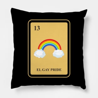 Mexican El Gay Pride lottery Shirt I traditional Cute Sassy Pillow