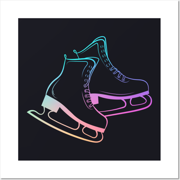 Ice Skates Figure Skating Rainbow - Ice Skating For Women