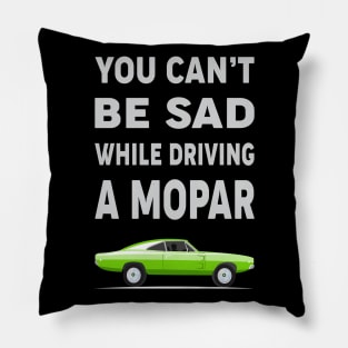 You can't be sad while driving a mopar Pillow