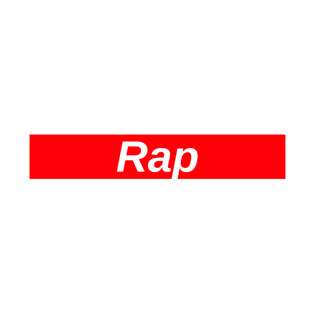 Rap // Red Box Logo by FlexxxApparel