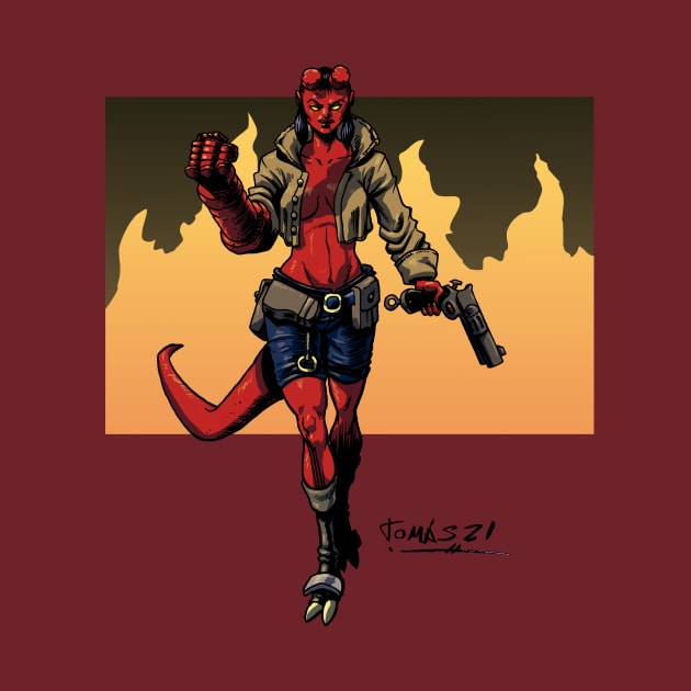 HellGirl by Tomas Aranda T-Shirts