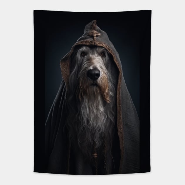 Wizard Dog Portrait Tapestry by AviToys