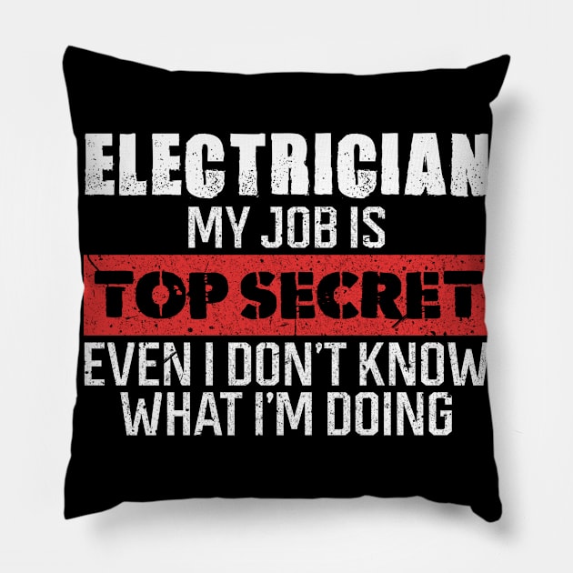 Electrician gifts Pillow by SerenityByAlex