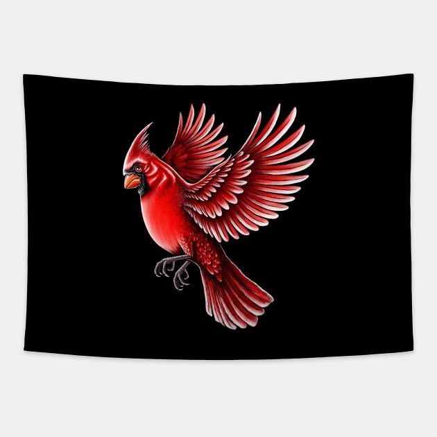 Red Cardinal bird Tapestry by Artardishop